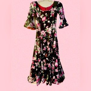 Handmade Floral Flamenco Dress